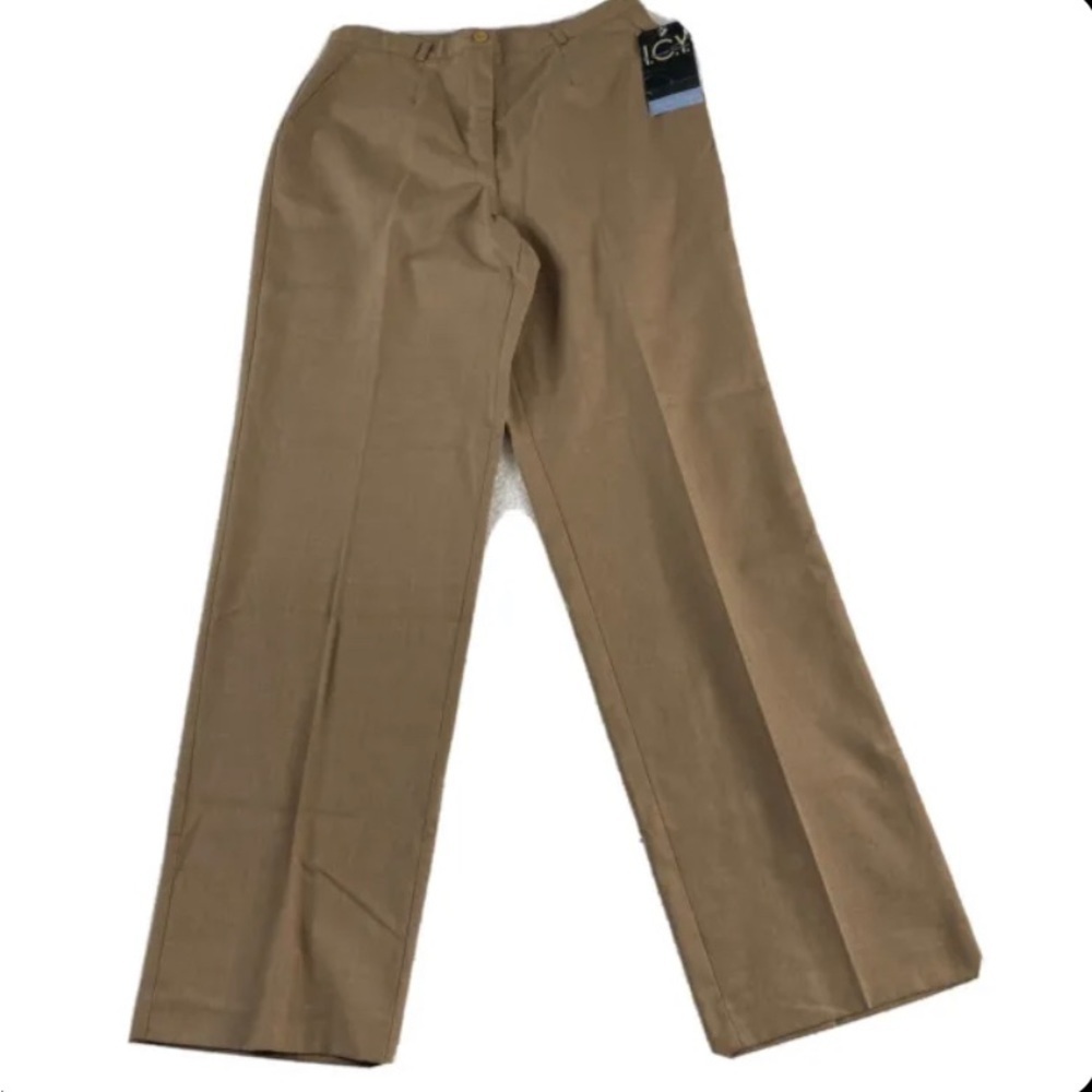 VTG 80s ICY Pants Women 10 30x31 Brown Canada Academia Cottagecore Preppy Office